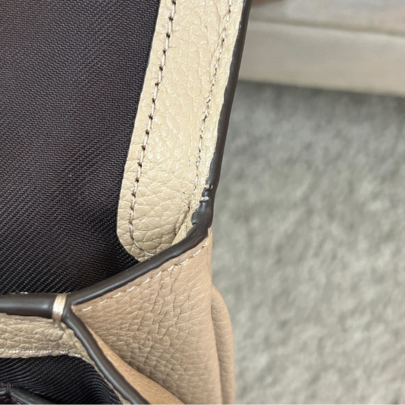 Coach Cassie in Taupe with Custom Pins, EUC! - Picture 11 of 14